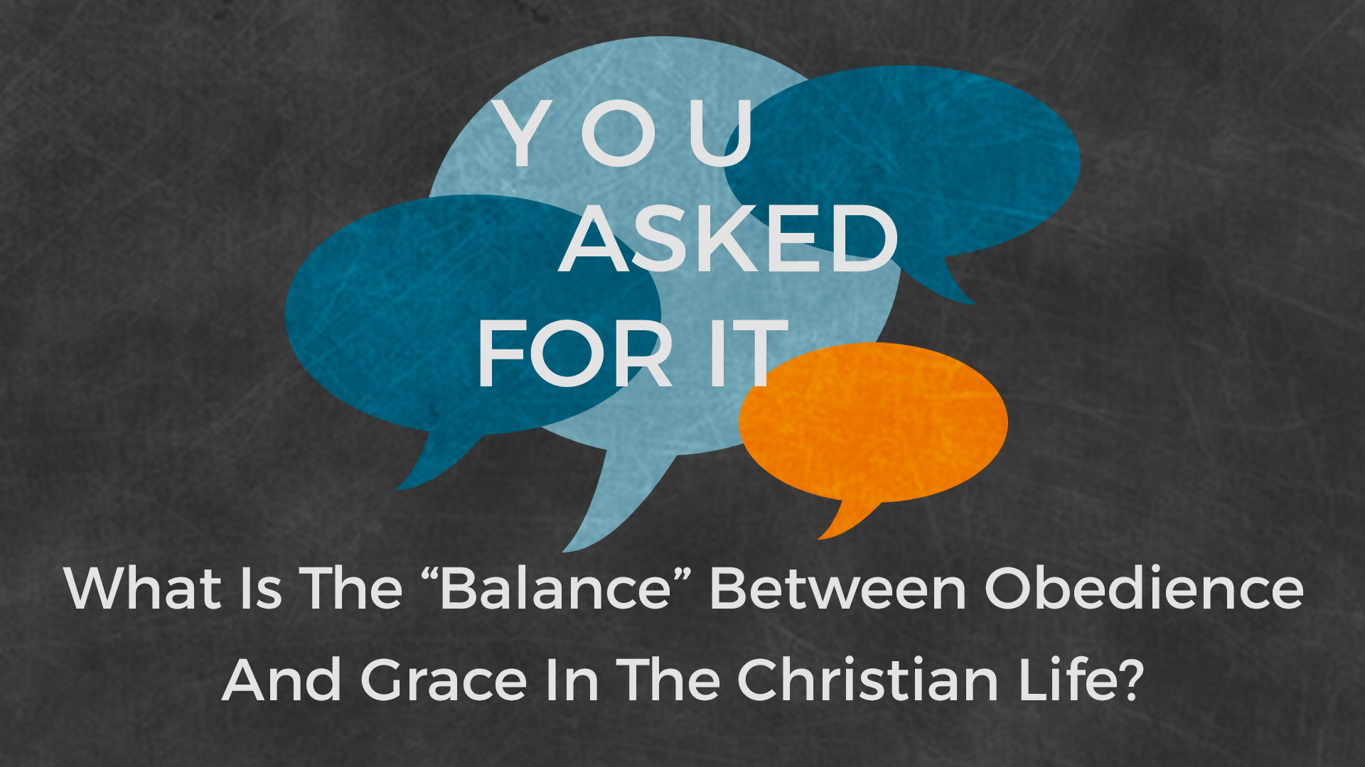 What is the "Balance" between Obedience and Grace in the Christian Life?"